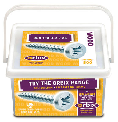 Orbix Woodscrew Tub 4.2 x 25mm (Pack of 500)