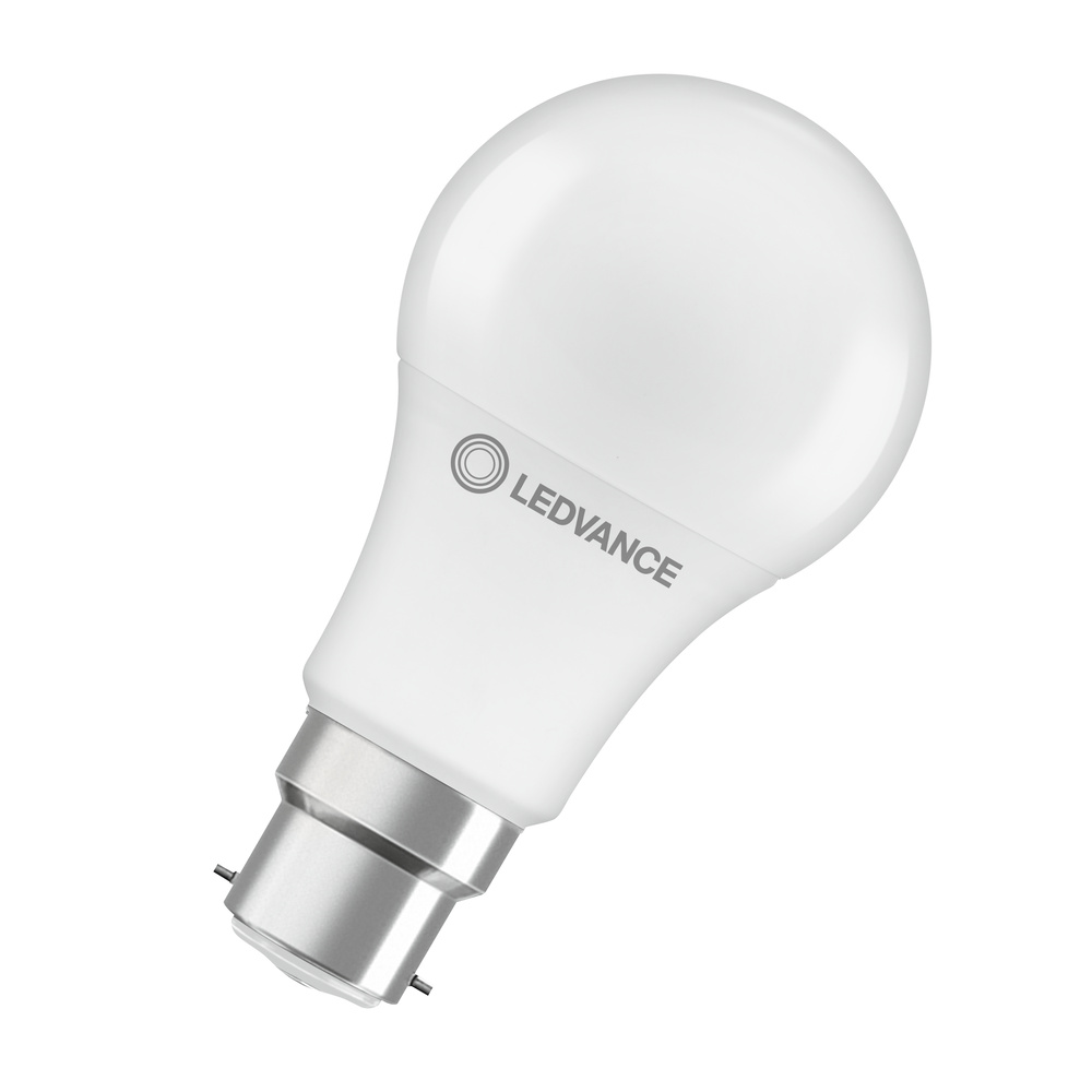 Ledvance 806lm 8.5W B22D Non Dimmable GLS Lamp Frosted 2700K Warm White