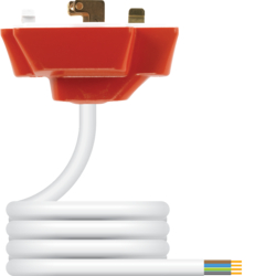 Hager Klik 6A 4 Pin Pre-Wired Red Plug With 3 Metre Cable
