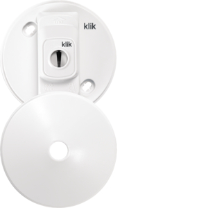Hager Klik 6A 3 Pin Plug-In Ceiling Rose And Cover