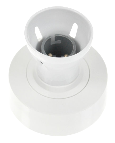 Click Essentials T2 B22 Loop In Batten Lampholder with H.O. Skirt