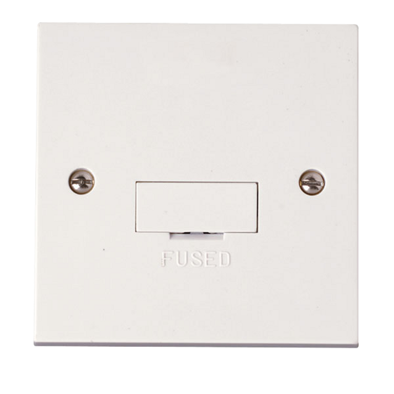 Click Polar 13A Unswitched Fused Spur with Flex Outlet White