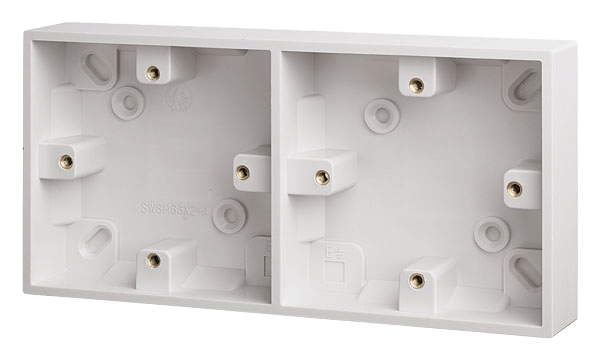 Click Polar Dual Access 29mm Deep Pattress Box