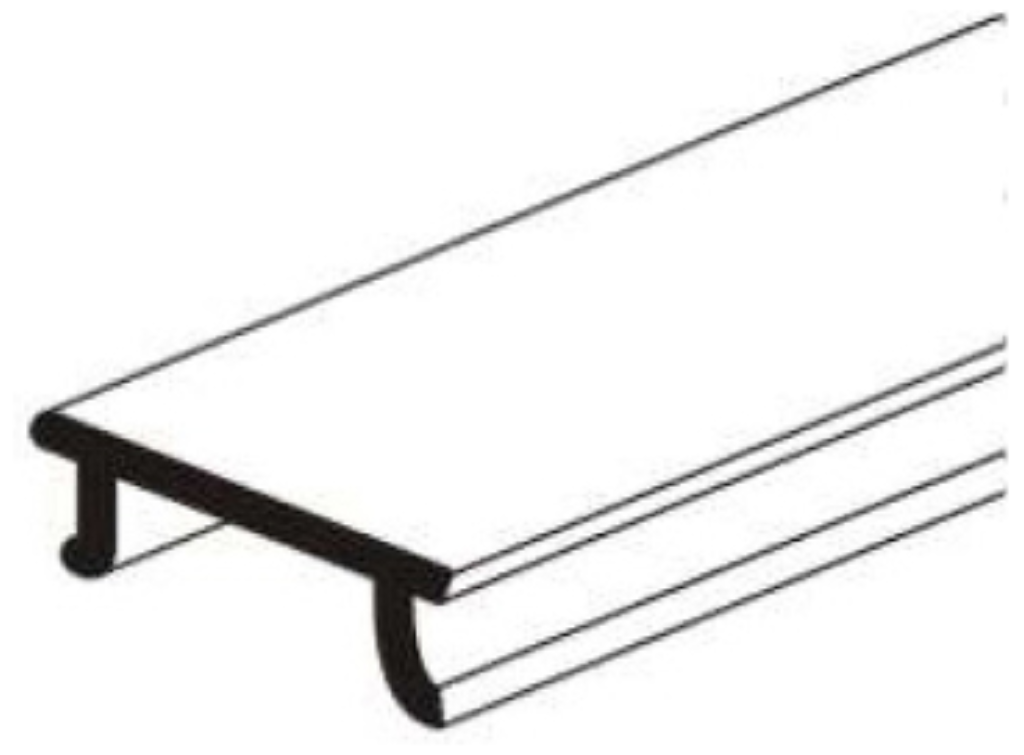 CSS PVC Strut Channel Capping Lid White (3m Length)