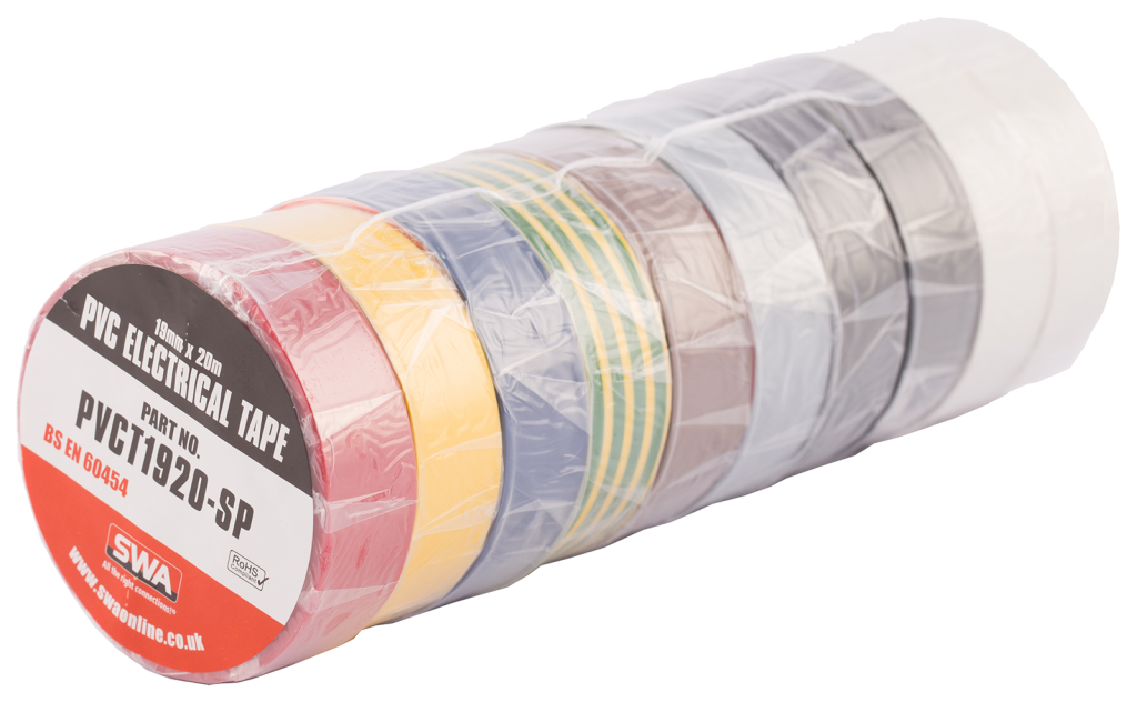 SWA Smartypak Mixed PVC Electrical Insulation Tape (20m Rolls) 