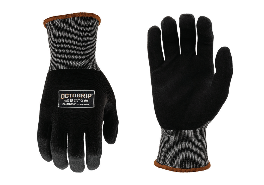 Octogrip Breathable 15g Nylon Lycra Gloves Black/Grey (L)