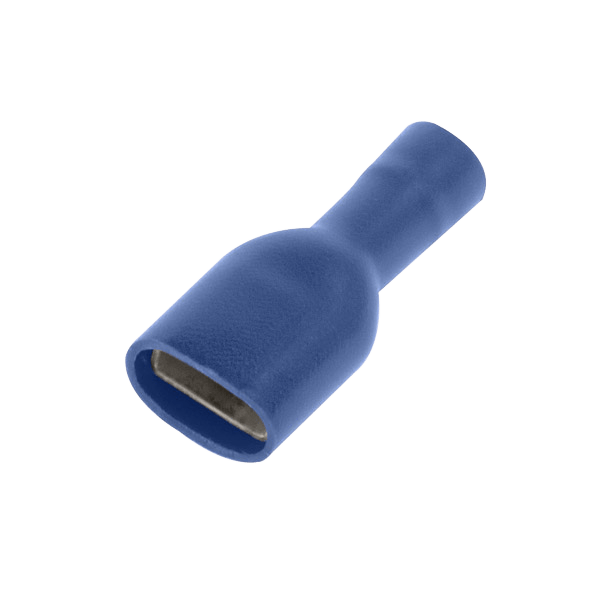 Unicrimp 6.3mm x 0.8mm Female Push on Terminals Blue (Pack of 100)