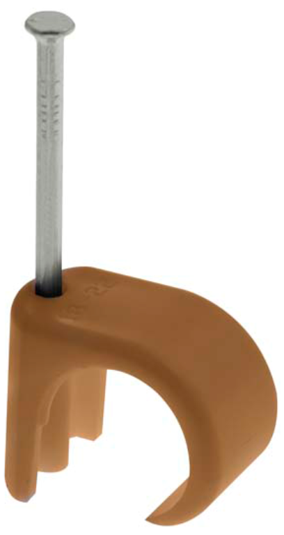 Unicrimp 7mm-10mm Round Clip Brown (Pack of 100)