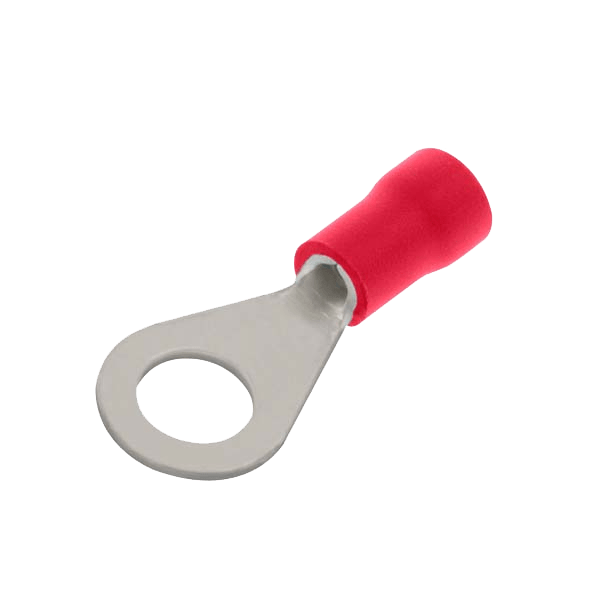 Unicrimp 4mm Ring Terminal Studs Red (Pack of 100)