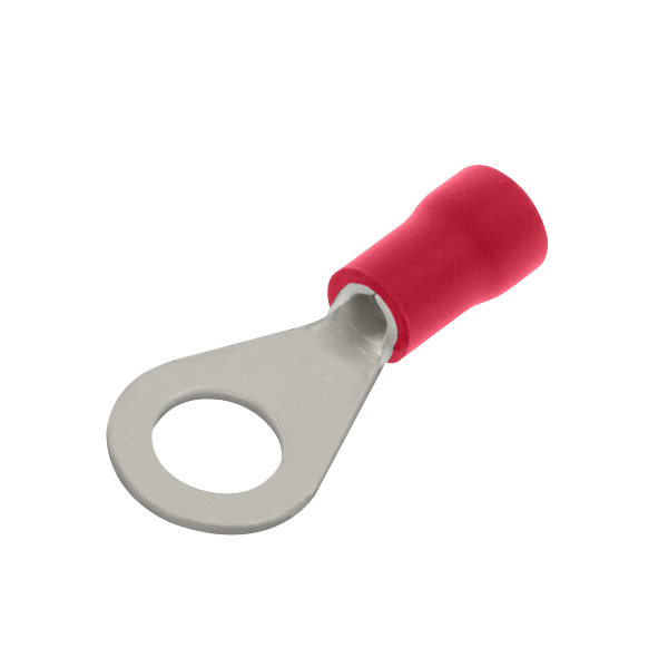 Unicrimp 6mm Ring Terminal Studs Red (Pack of 100)