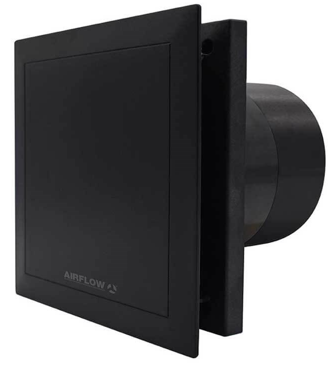 Airflow Queit Air Black Edition Basic 100mm Extractor Fan