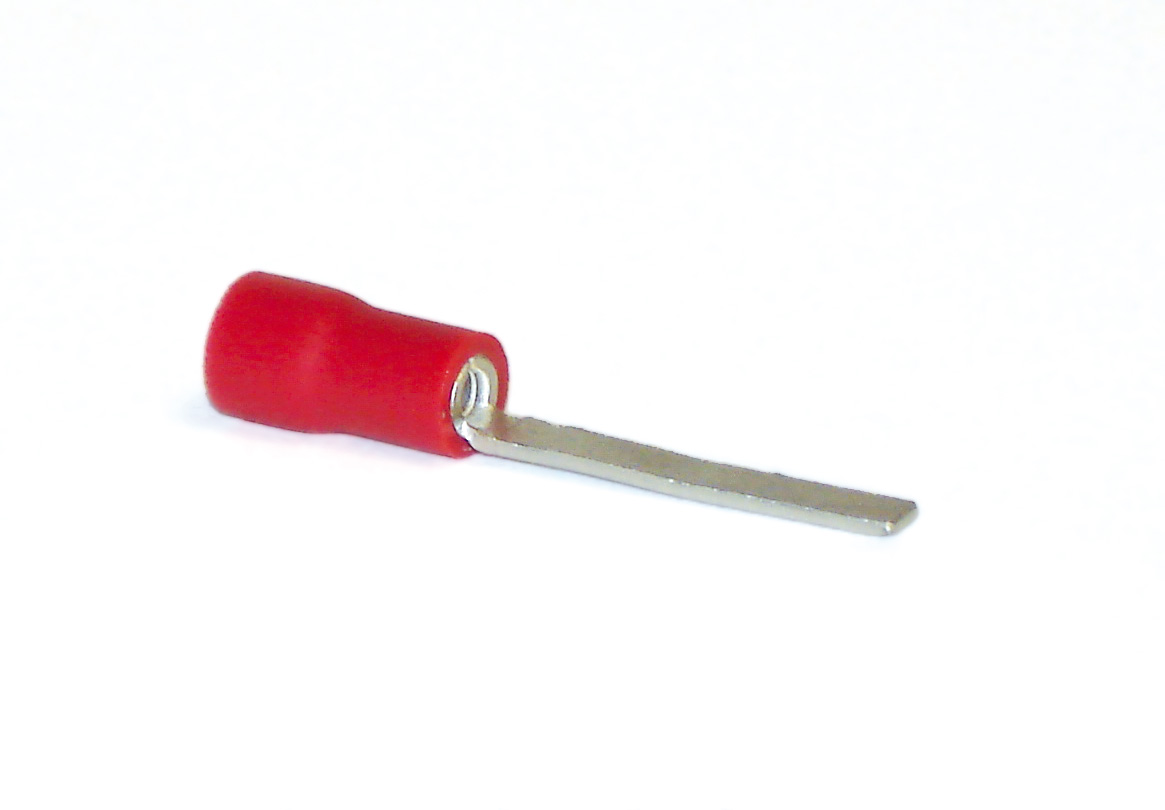 Term Tech 10mm Pre-Insulated Blade Terminal Red (Pack of 100)