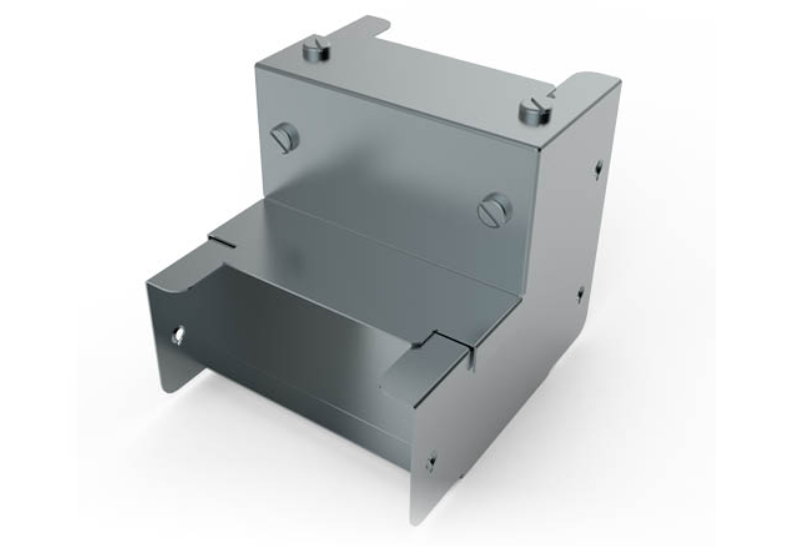 Unitrunk Quick Fix 150 x 150mm to 100 x 50mm Trunking Reducer - Pre Galvanised