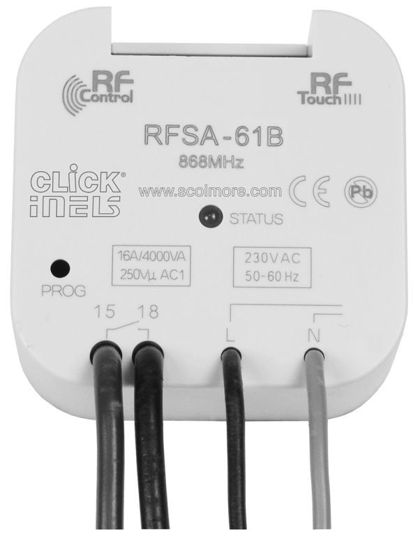 Click Smart RF 16A 1 Channel Multi-Function Switching Actuator (Box Mount)