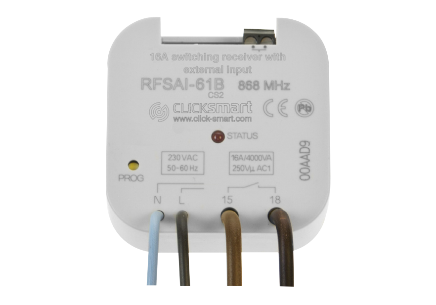 Click Smart RF 16A Switching Actuator With Control Input (Box Mount)