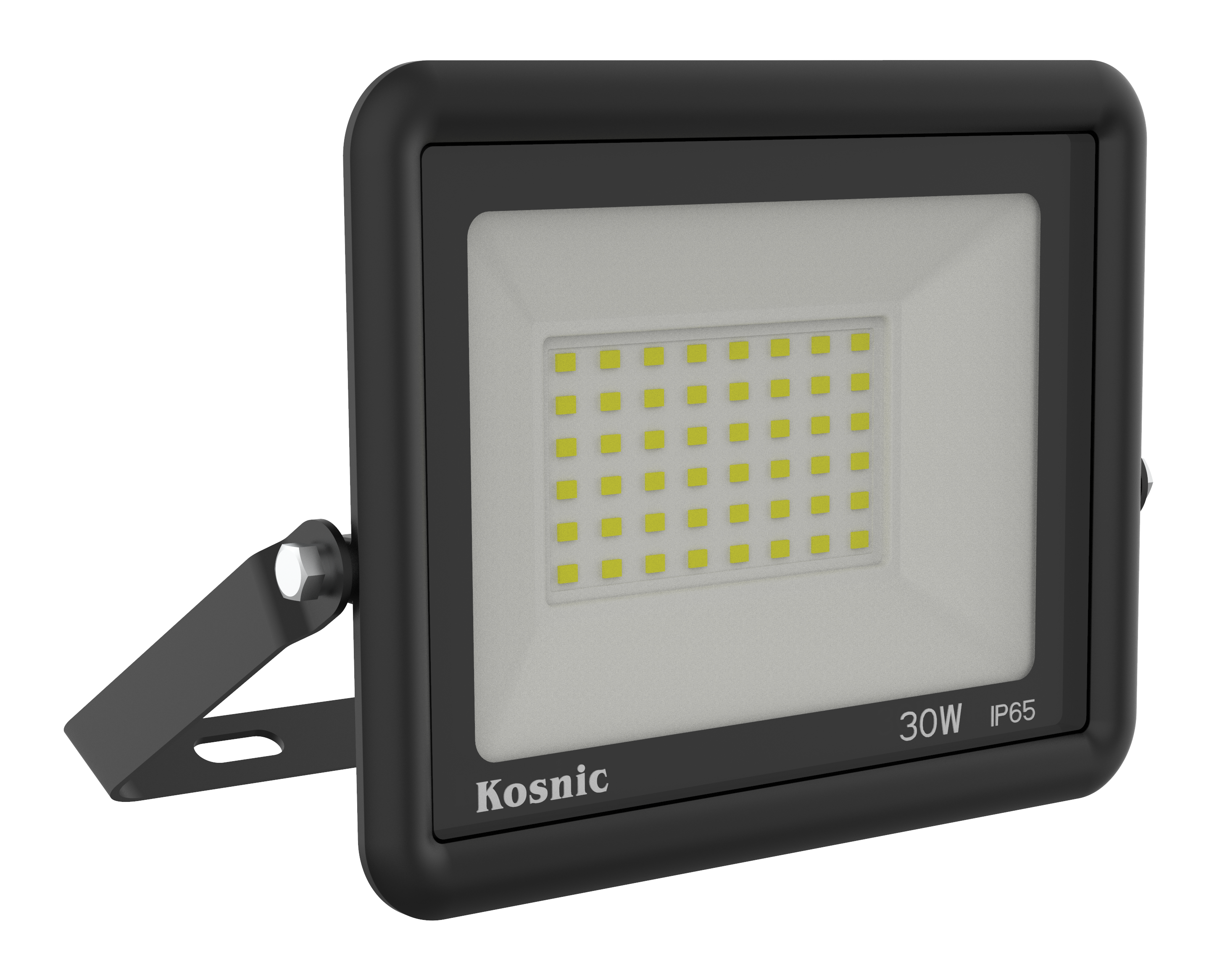 Kosnic Rhine II 30W 2740lm LED Floodlight Black 3000K Warm White
