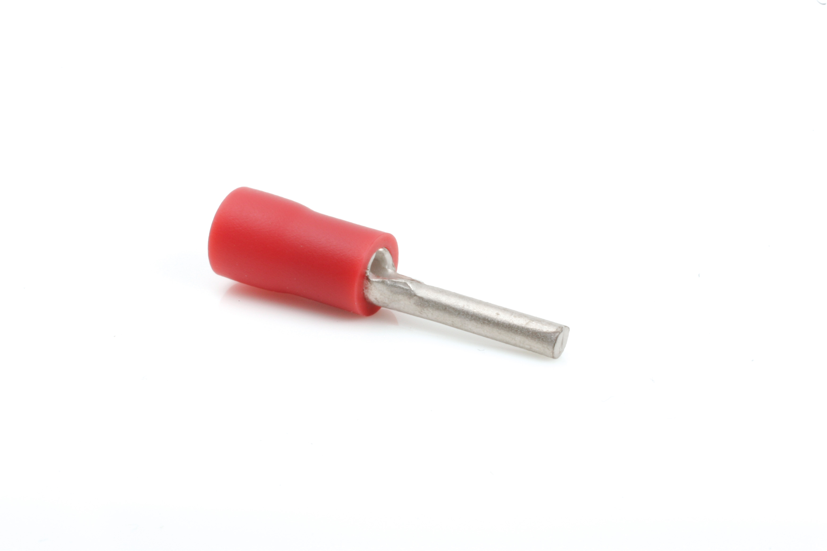 Term Tech 9mm Pre-Insulated Pin Terminal Red (Pack of 100)