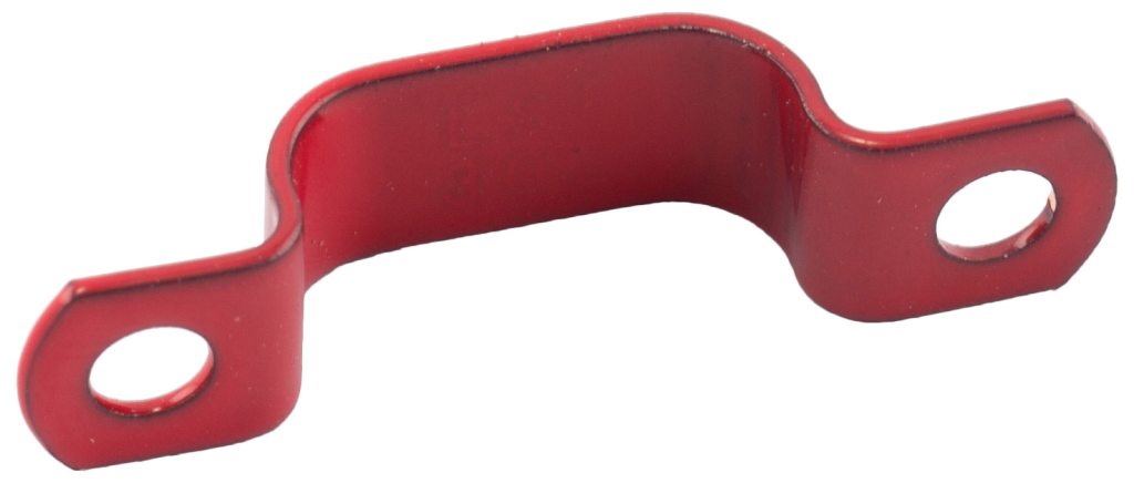 SWA 1mm 2C+E LSF Powder Coated Red Saddle Clip (Pack of 50)