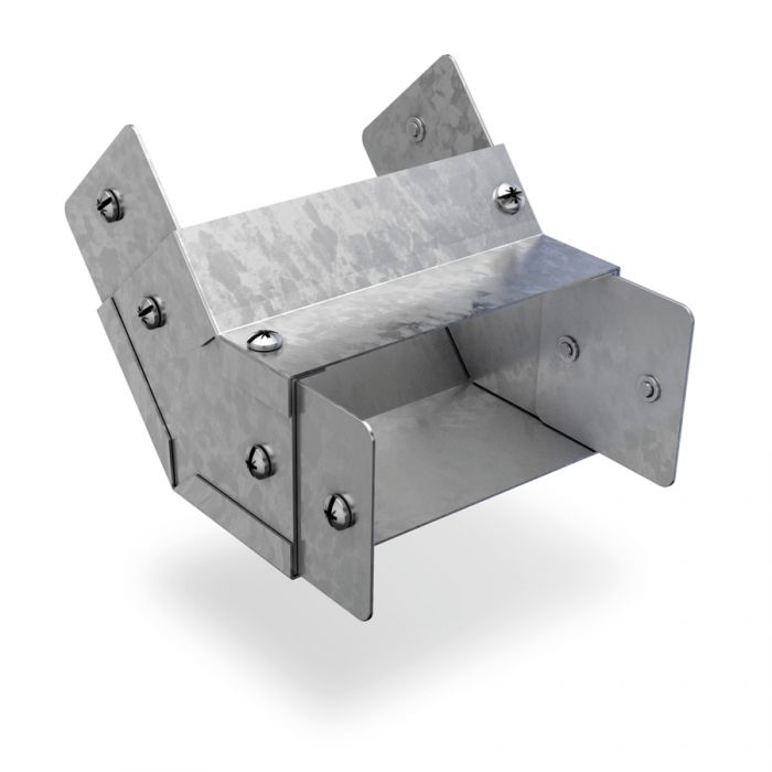 Trench 50 x 50mm 45° Internal Lid Bend - Pre Galvanised
