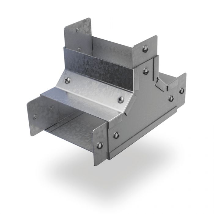 Trench 50 x 50mm Internal Lid Tee - Pre Galvanised