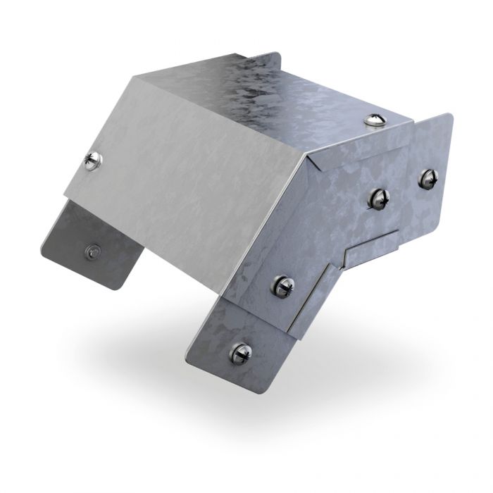 Trench 100 x 100mm 45° External Lid Bend - Pre Galvanised