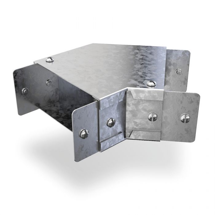 Trench 100 x 100mm 45° Top Lid Bend - Pre Galvanised