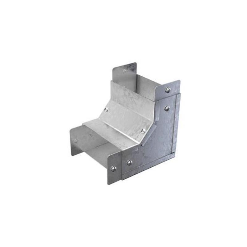 Trench 100 x 100mm 2 Compartment 90° Internal Lid Bend - Pre Galvanised