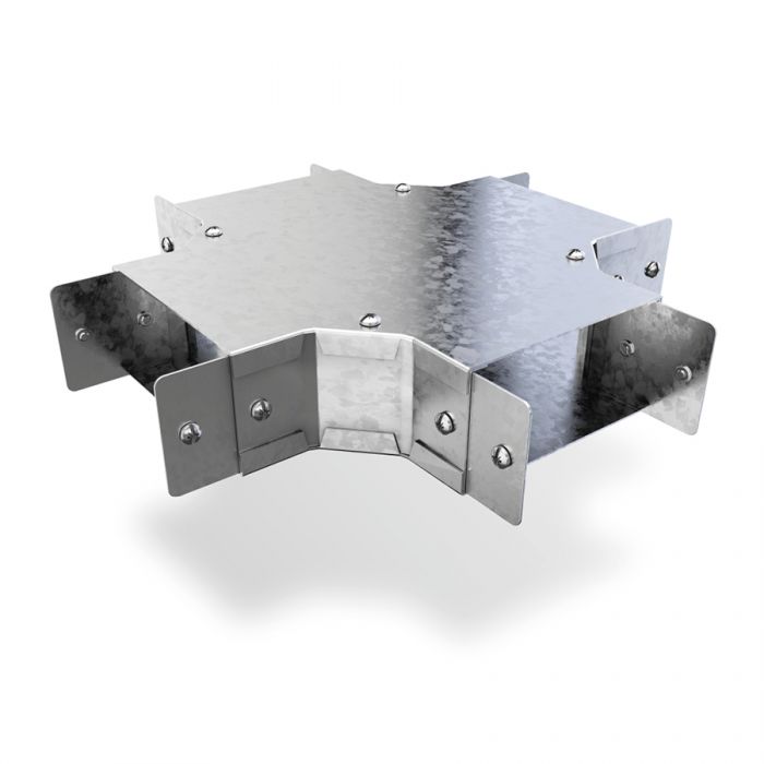 Trench 150 x 150mm 4 Way Intersection - Pre Galvanised