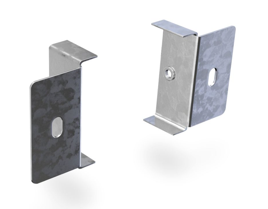 Trench 225 x 225mm Trunking Outlet Flange - Pre Galvanised