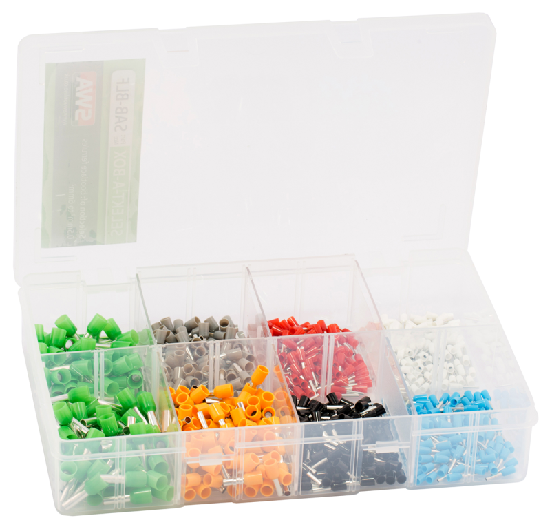 SWA 0.5mm - 6mm Bootlace Ferrules Selection Box