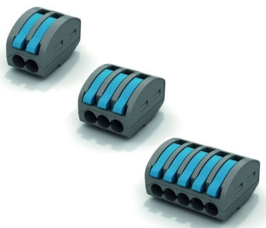 Wiska 5 Pole 32A Springbox Lever Connectors (Pack of 50)