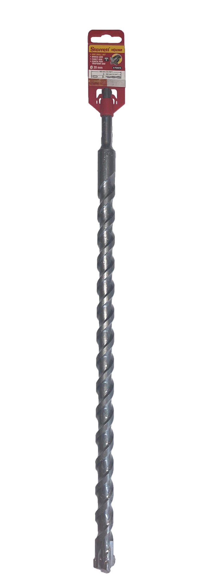 Starrett 20mm x 460mm SDS Plus Shank 4 Points Drill Bit