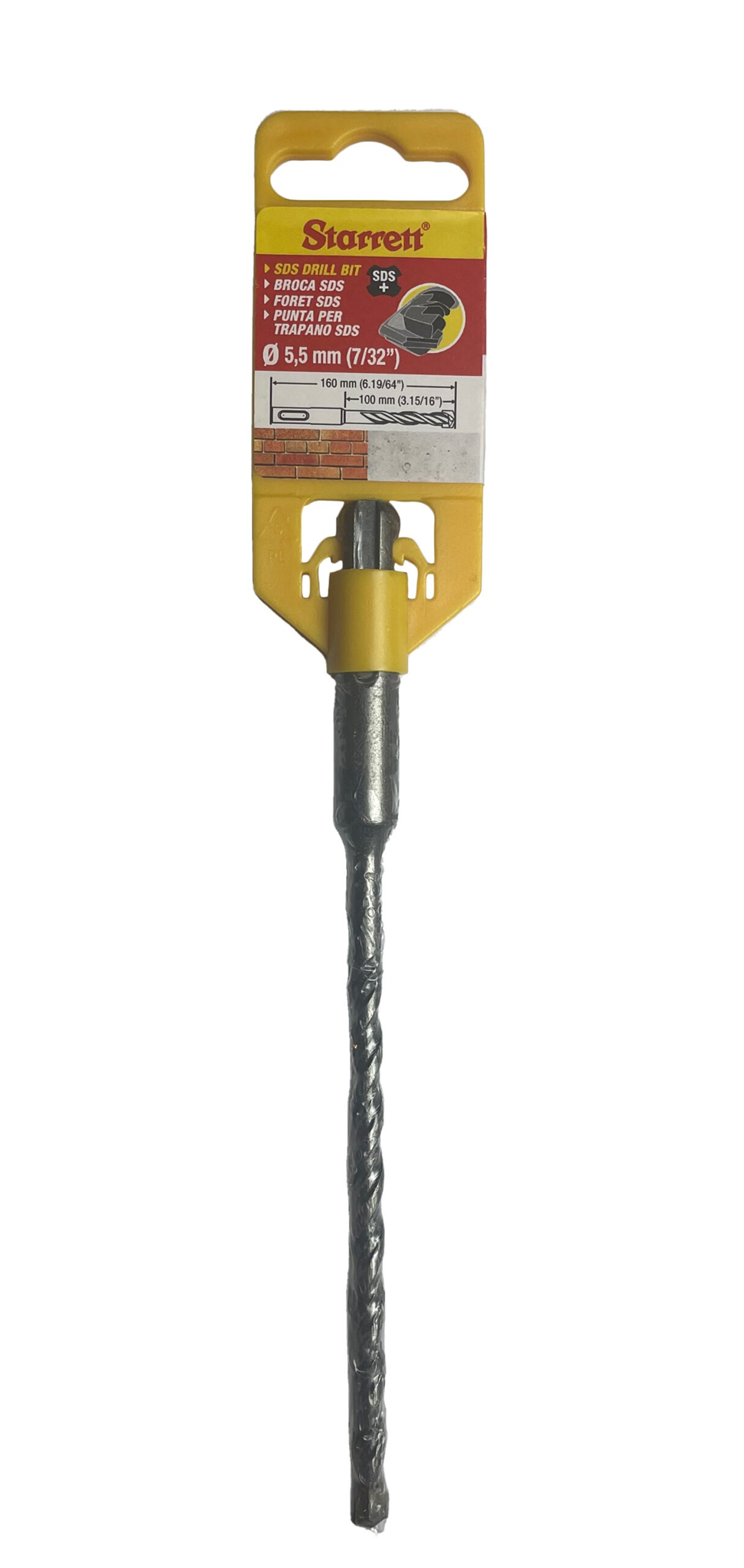 Starrett 5.5mm x 110mm SDS Plus Shank 2 Points Drill Bit