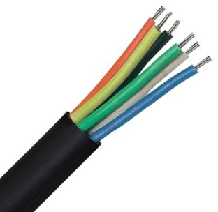 Securiflex 6 Core Alarm Cable Black (100m Drum)