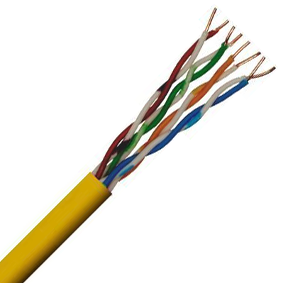 Securiflex CAT5E UTP LSZH Grade Data Cable Yellow (Box of 305m)