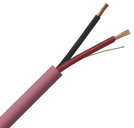 Securiflex 2 Core Speaker Cable Pink (100m Drum)