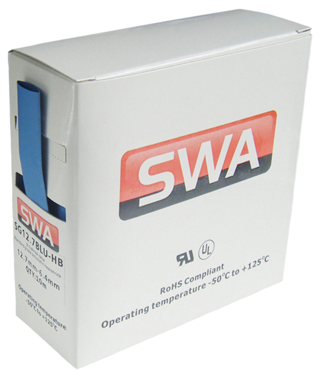SWA 9.5mm LSOH Standard Grade Heatshrink Sleeving Handibox (10m)