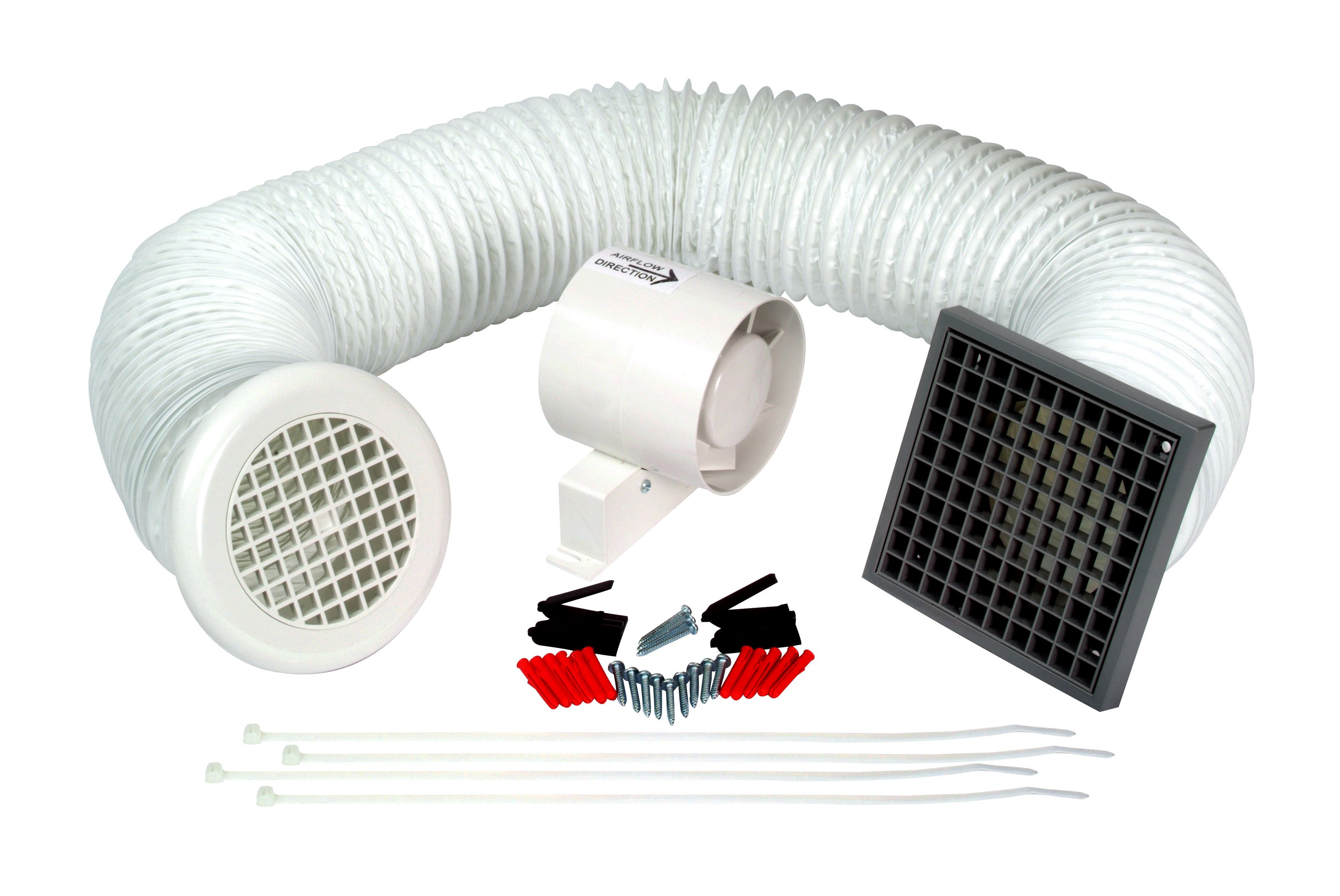 Manrose 100mm Inline Shower Fan Kit & Timer