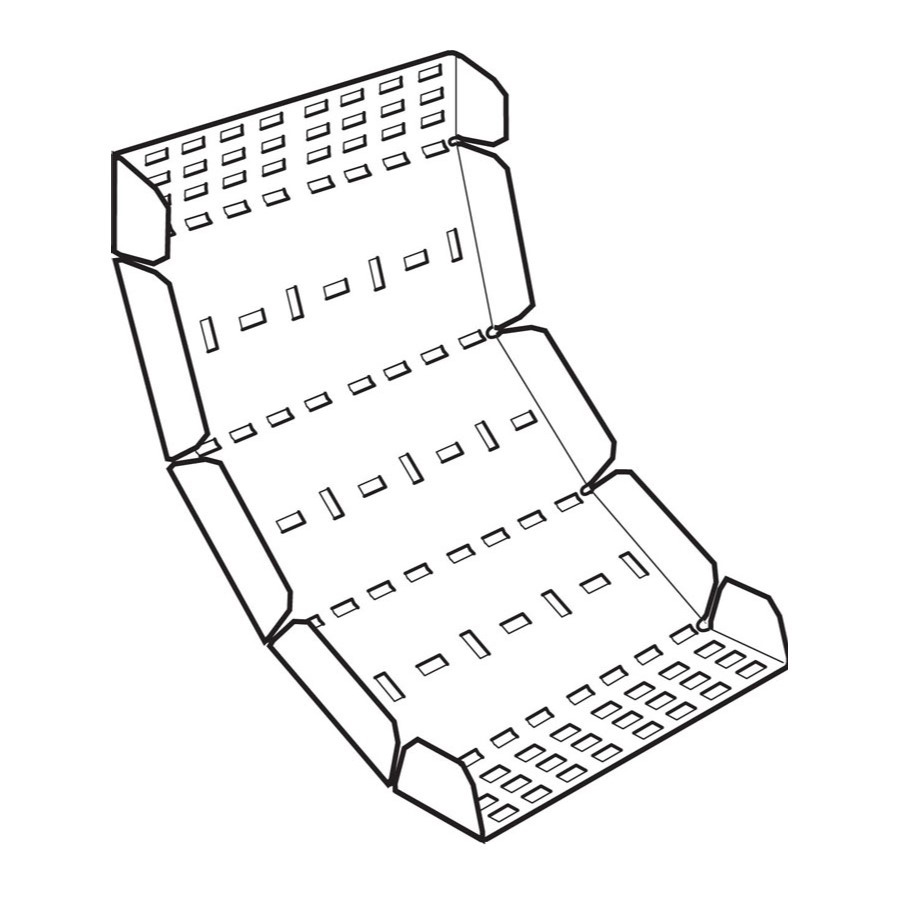Legrand Heavy Duty 300x50mm Adjustable Tray Riser - Pre Galvanised