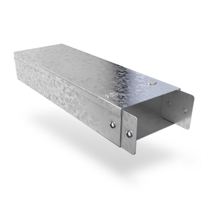 Trench 50 x 50mm Turnbuckle Trunking - Pre Galvanised (3m Length)