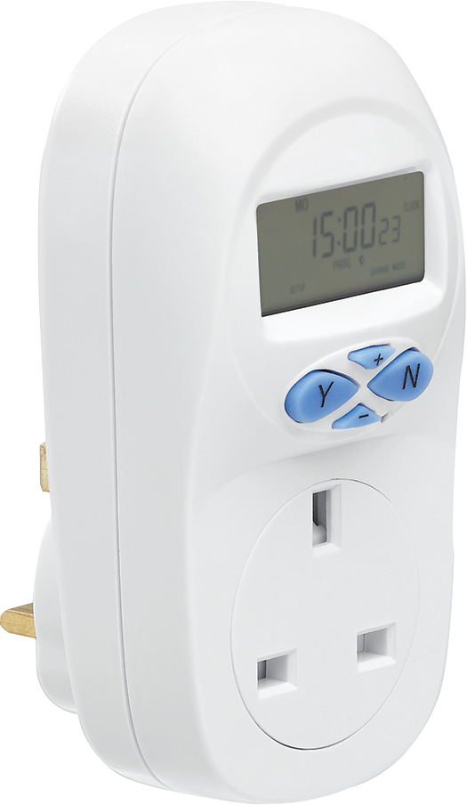 Greenbrook 13A 7 Day Electronic Plug-In Timer with Socket