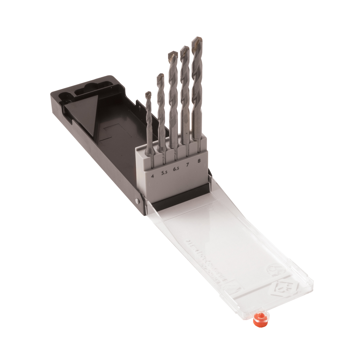 CK Tools 5 Piece 4-8mm Straight Shank Masonry Drill Bit Set