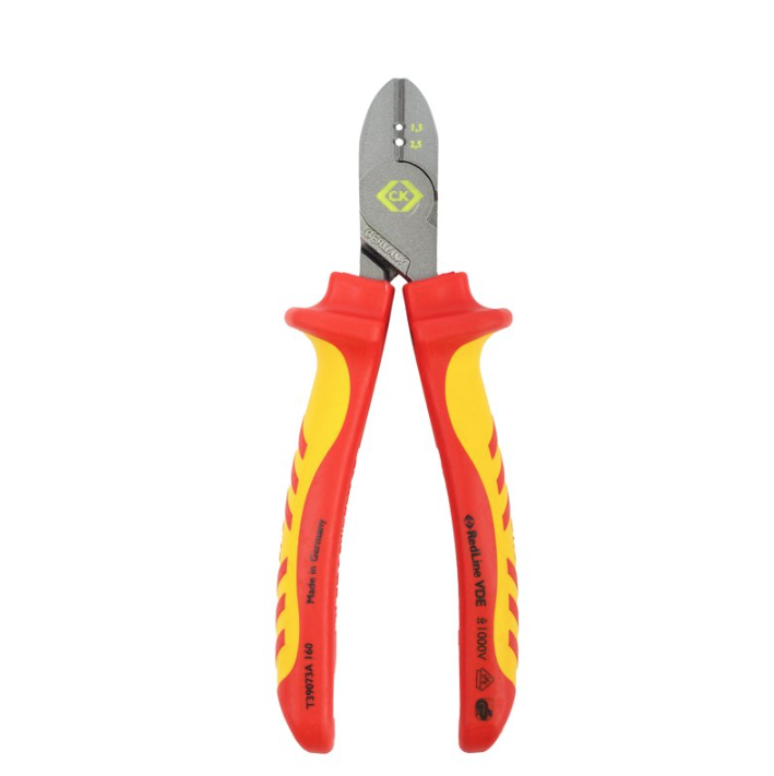 CK Tools Redline 160mm VDE Wire Stripping Side Cutters