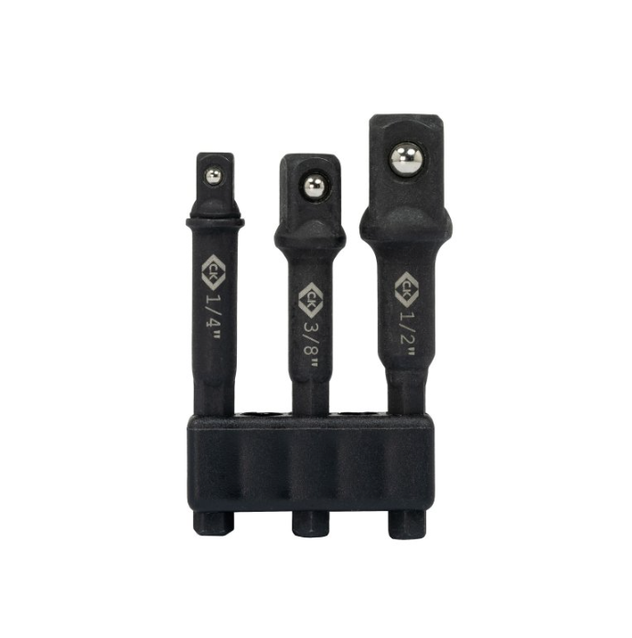 CK Tools Vorteck 3/8” x 65mm  Impact Socket Adapter Set (Set of 3)