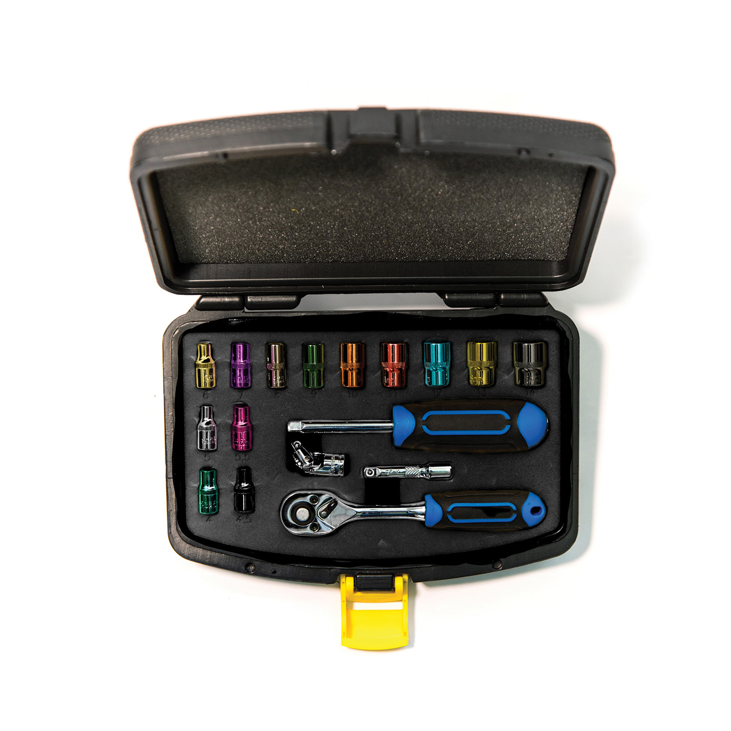 CK Tools 17 Piece  ¼" Coloured SureDrive Socket Set