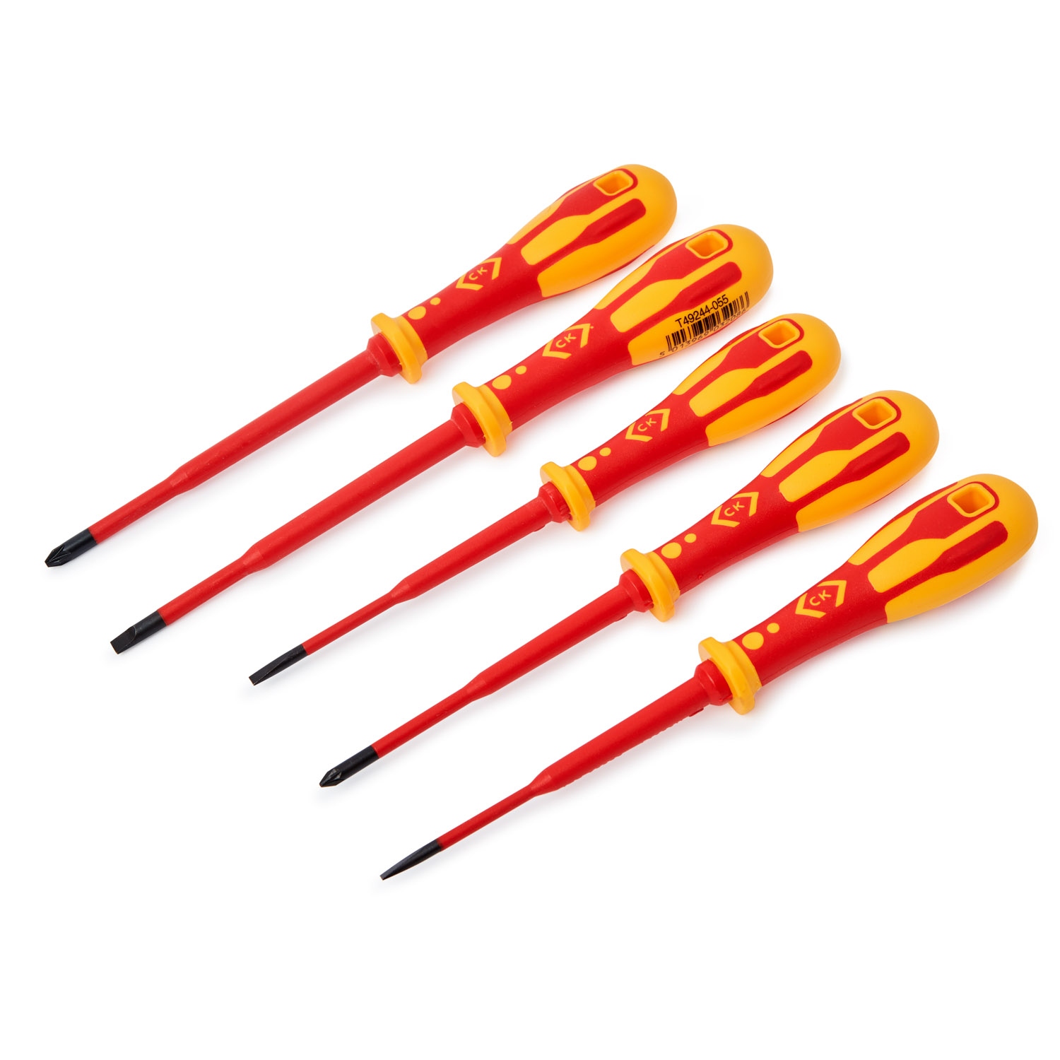 CK Tools 5 Piece Dextro VDE SLP/PZD Slim Screwdriver Set