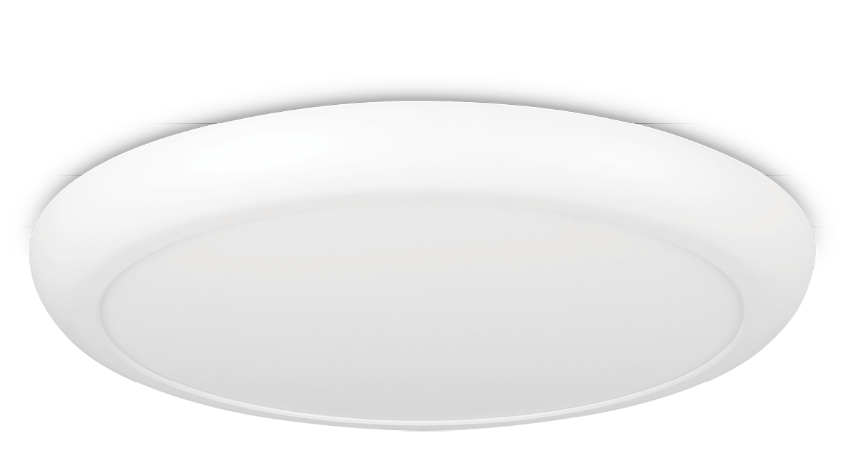 Kosnic Toba Ultra Slim Multiwattage CCT Round Surface Fitting with Mounting Options