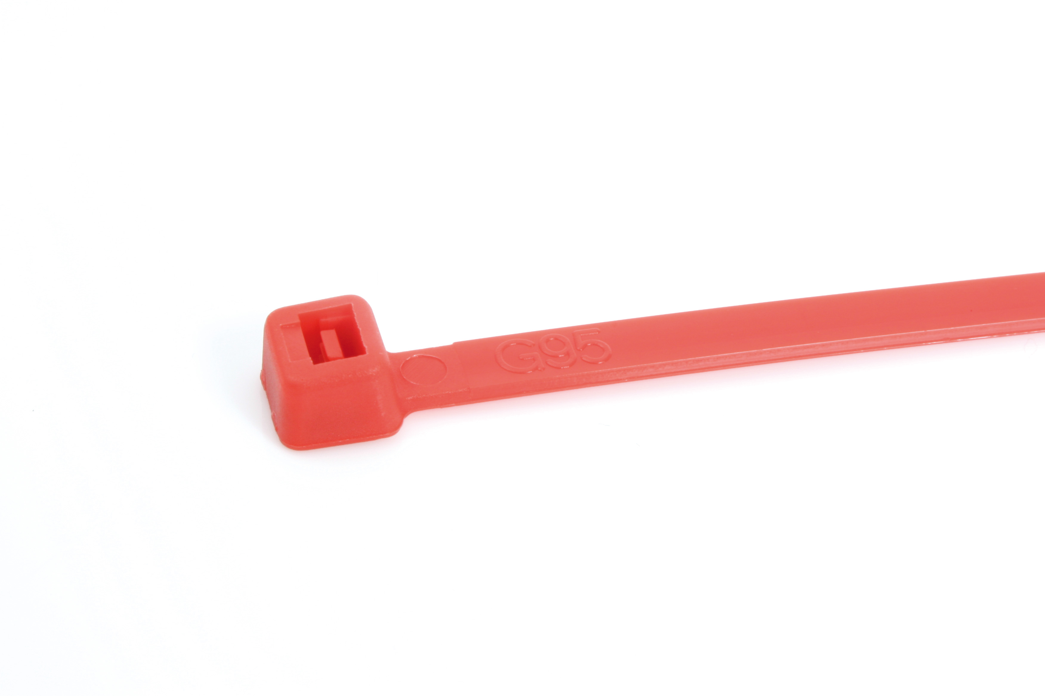 200mm x 4.8mm Nylon Cable Ties Red (Pack of 100)