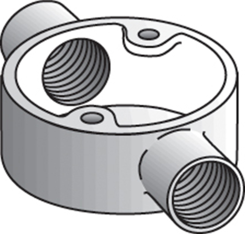 Electrix 32mm S/Steel Conduit Through Box with Lid