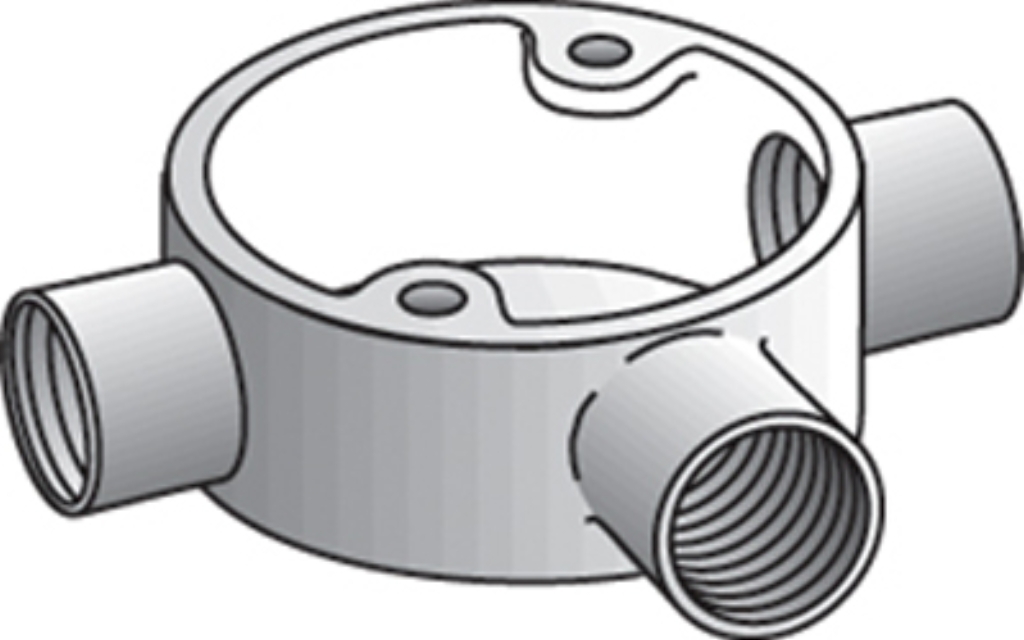 Electrix 25mm S/Steel Conduit Tee Box with Lid